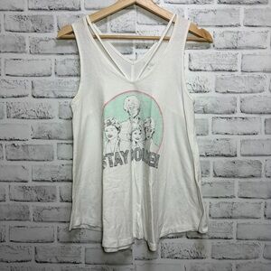 ABC Studios Golden Girls Stay Golden Flowing Tank Top S